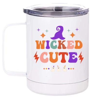 Wicked Cute Halloween Gift 12 oz Stainless Steel Tumbler Cup