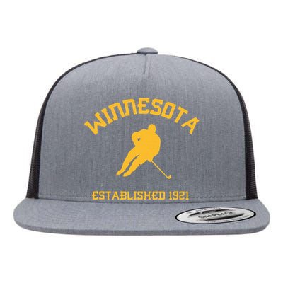 Winnesota College Hockey Fan Flat Bill Trucker Hat