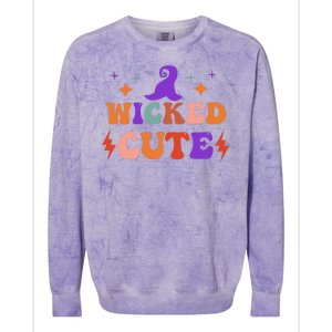 Wicked Cute Halloween Witch Colorblast Crewneck Sweatshirt