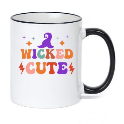 Wicked Cute Halloween Witch 11oz Black Color Changing Mug