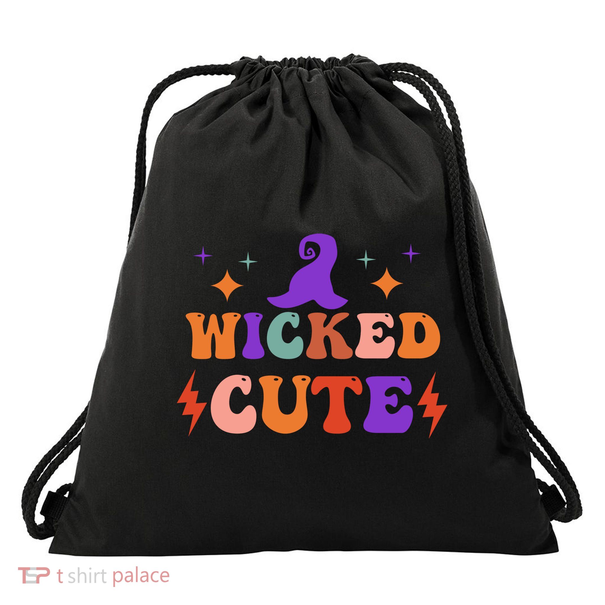 Wicked Cute Halloween Witch Drawstring Bag