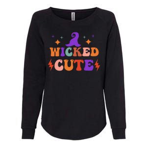 Wicked Cute Halloween Witch Womens California Wash Sweatshirt