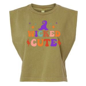 Wicked Cute Halloween Witch Garment-Dyed Women's Muscle Tee