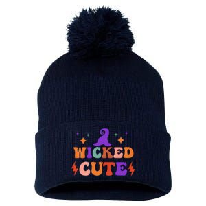 Wicked Cute Halloween Witch Pom Pom 12in Knit Beanie