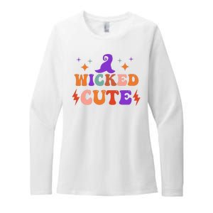 Wicked Cute Halloween Witch Womens CVC Long Sleeve Shirt