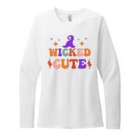 Wicked Cute Halloween Witch Womens CVC Long Sleeve Shirt