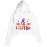 Wicked Cute Halloween Witch Crop Fleece Hoodie