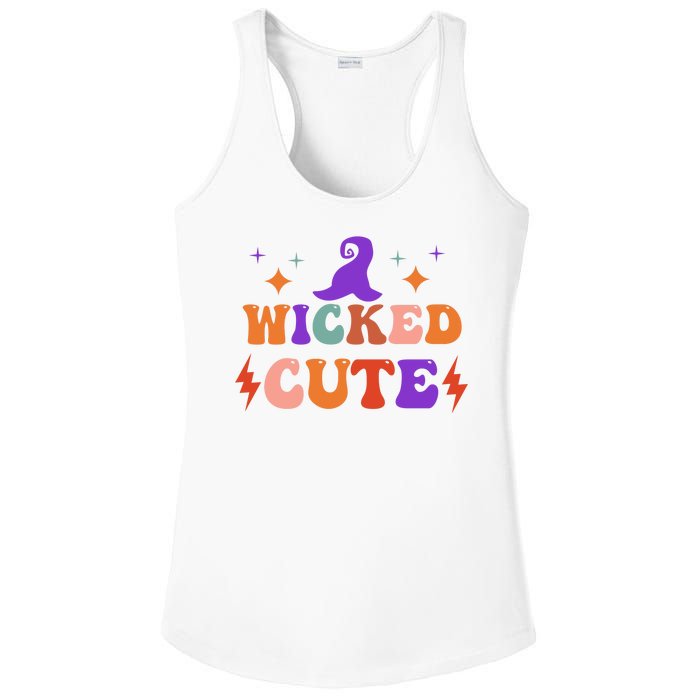 Wicked Cute Halloween Witch Ladies PosiCharge Competitor Racerback Tank