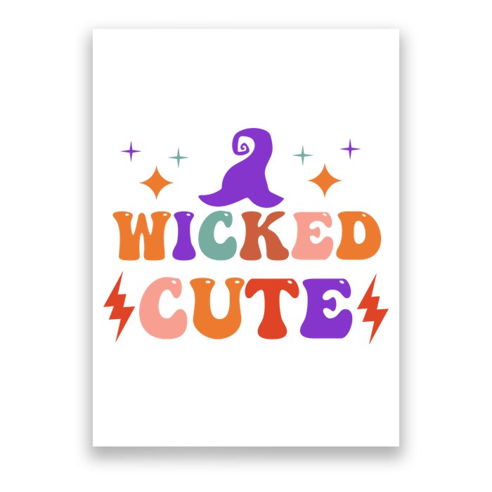 Wicked Cute Halloween Witch Poster