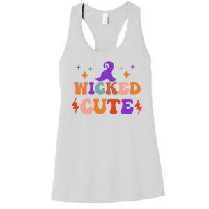 Wicked Cute Halloween Witch Women's Racerback Tank