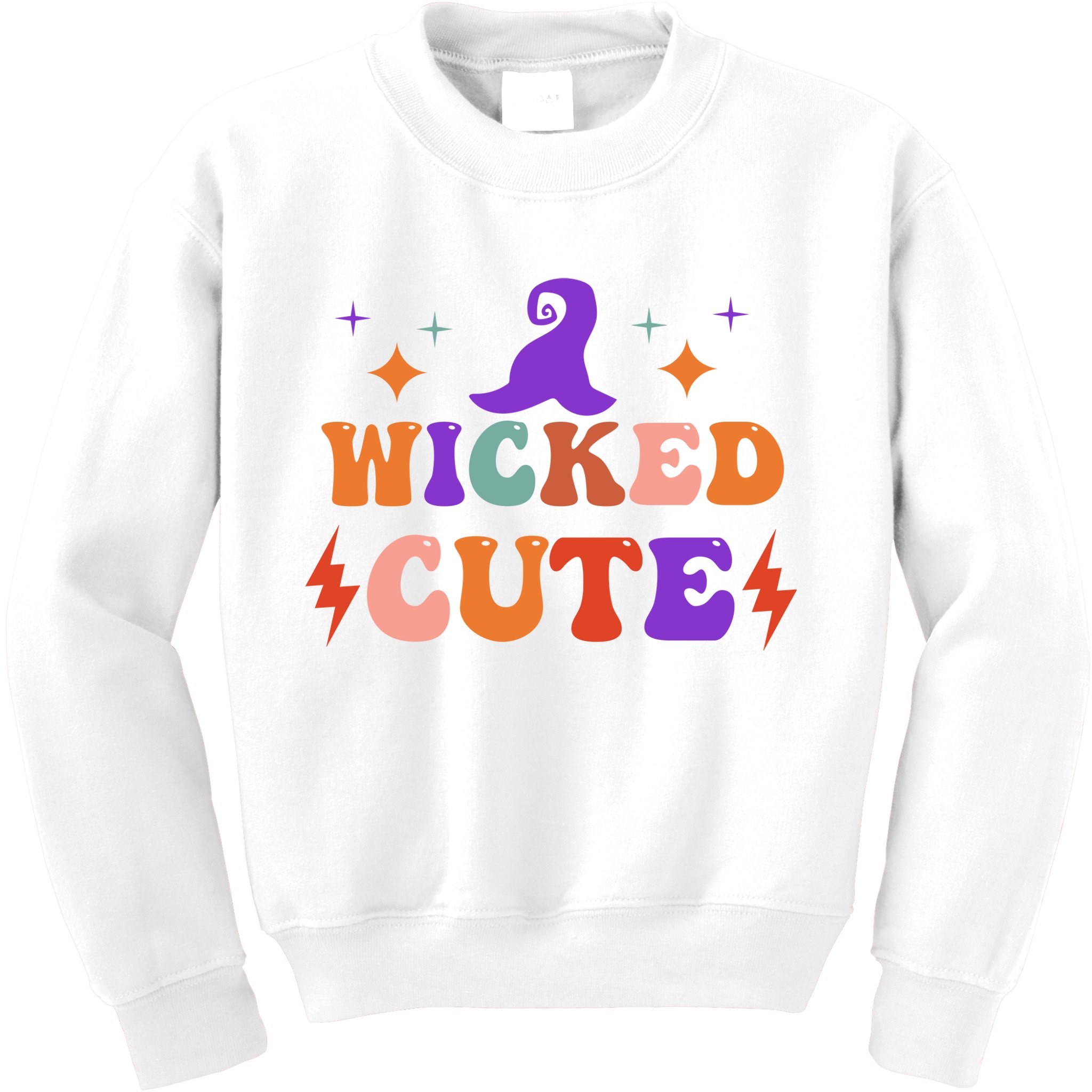 Wicked Cute Halloween Witch Kids Sweatshirt