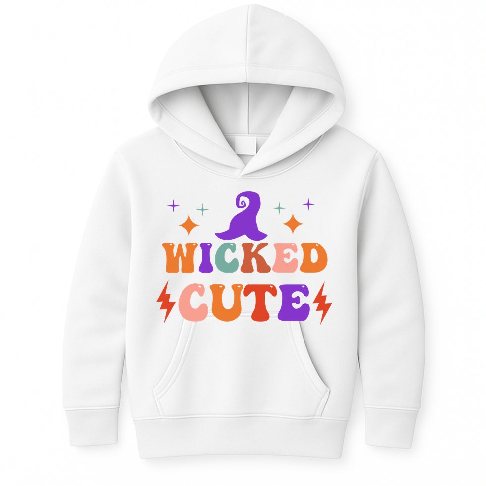 Wicked Cute Halloween Witch Kids Hoodie