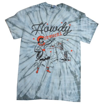 Western Cowgirl Howdy Western Nashville Tie-Dye T-Shirt