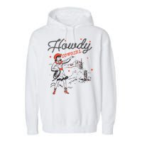 Western Cowgirl Howdy Western Nashville Garment-Dyed Fleece Hoodie