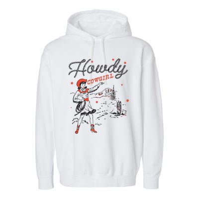 Western Cowgirl Howdy Western Nashville Garment-Dyed Fleece Hoodie