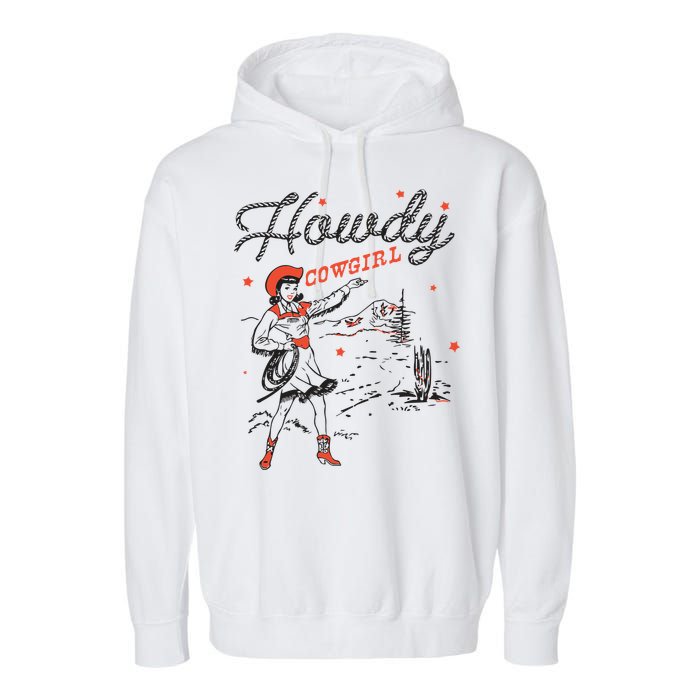 Western Cowgirl Howdy Western Nashville Garment-Dyed Fleece Hoodie