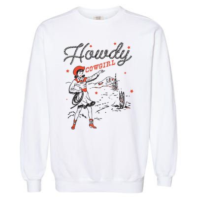 Western Cowgirl Howdy Western Nashville Garment-Dyed Sweatshirt