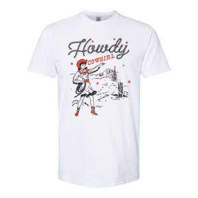 Western Cowgirl Howdy Western Nashville Softstyle CVC T-Shirt