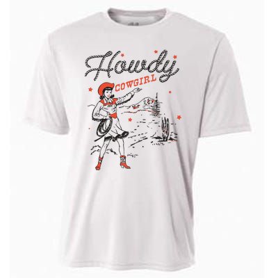 Western Cowgirl Howdy Western Nashville Cooling Performance Crew T-Shirt