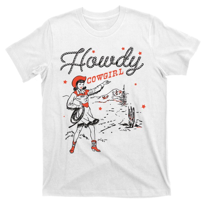 Western Cowgirl Howdy Western Nashville T-Shirt