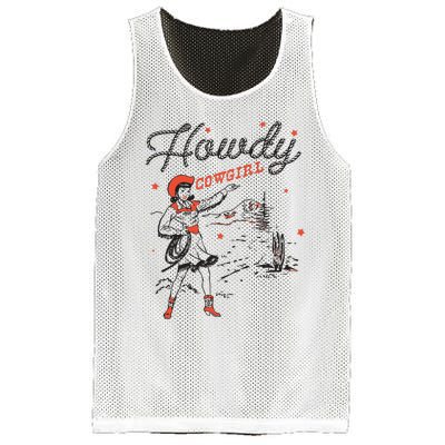 Western Cowgirl Howdy Western Nashville Mesh Reversible Basketball Jersey Tank