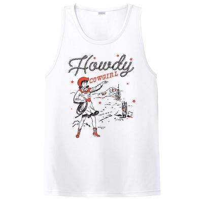 Western Cowgirl Howdy Western Nashville PosiCharge Competitor Tank