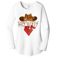 Western Cowboy Howdy Women's Perfect Tri Tunic Long Sleeve Shirt