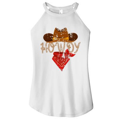 Western Cowboy Howdy Women’s Perfect Tri Rocker Tank