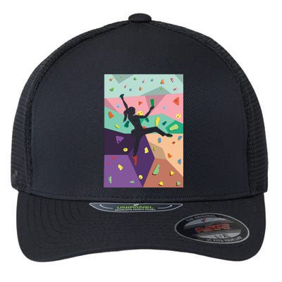 Wall Climbing Indoor Rock Climbers Action Sports Alpinism Gift Flexfit Unipanel Trucker Cap