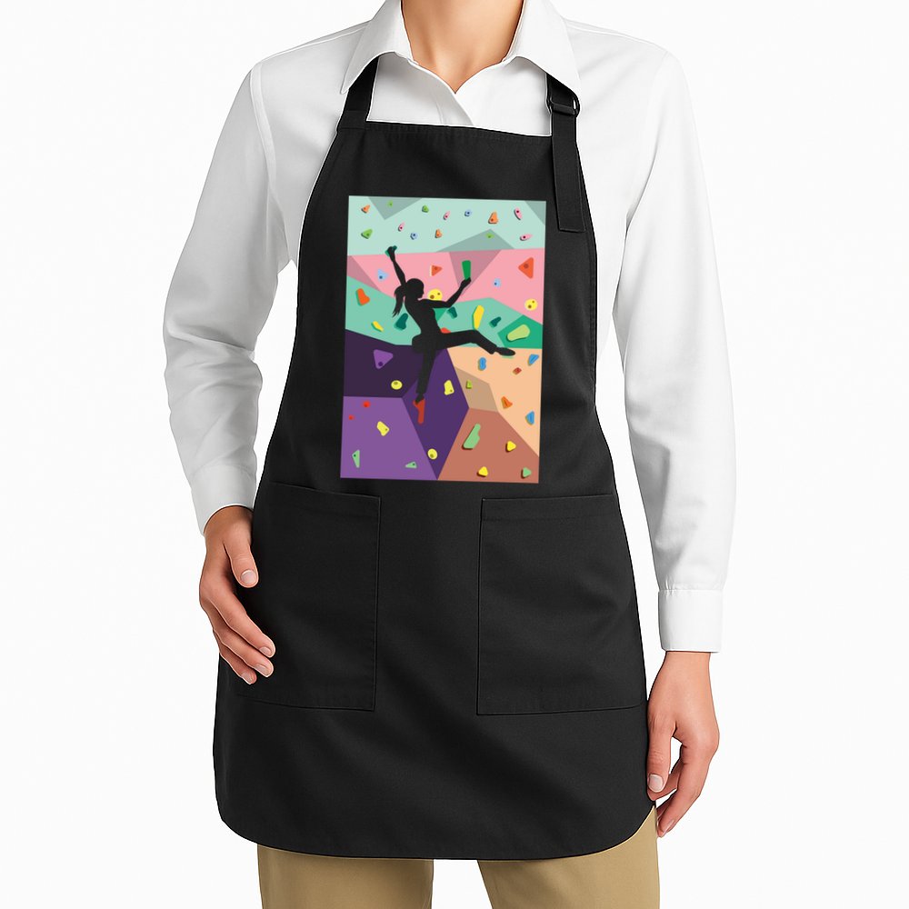 Wall Climbing Indoor Rock Climbers Action Sports Alpinism Gift Apron