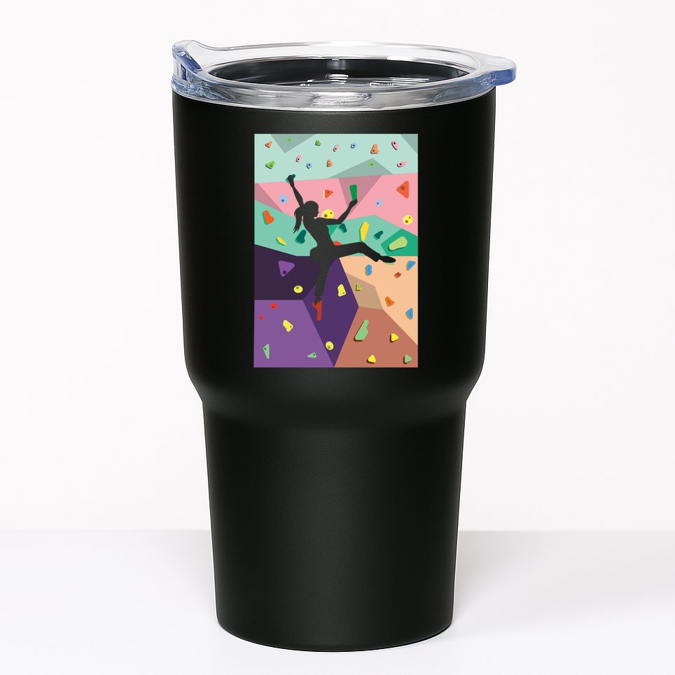 Wall Climbing Indoor Rock Climbers Action Sports Alpinism Gift Tumbler