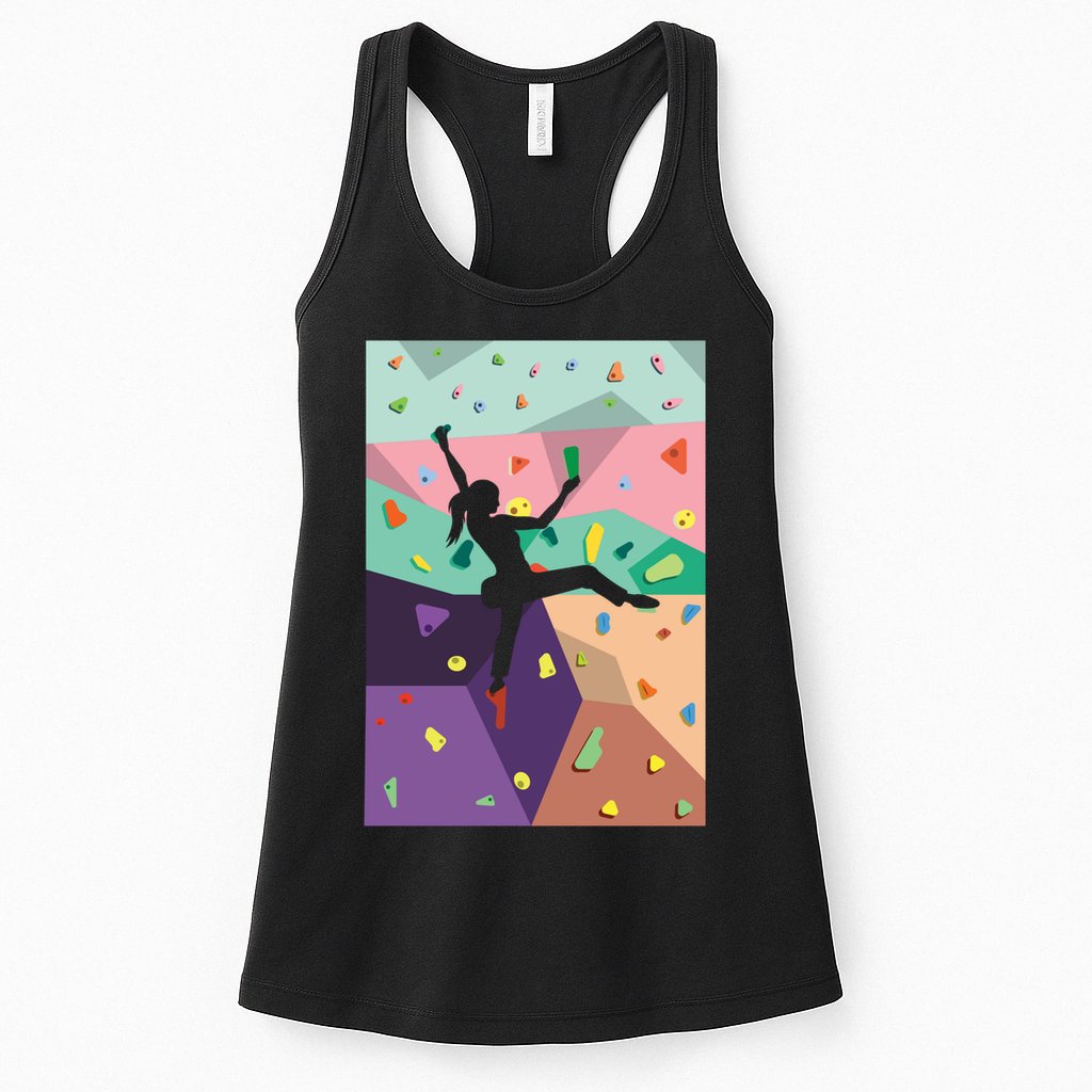 Wall Climbing Indoor Rock Climbers Action Sports Alpinism Gift Womens Tank Top