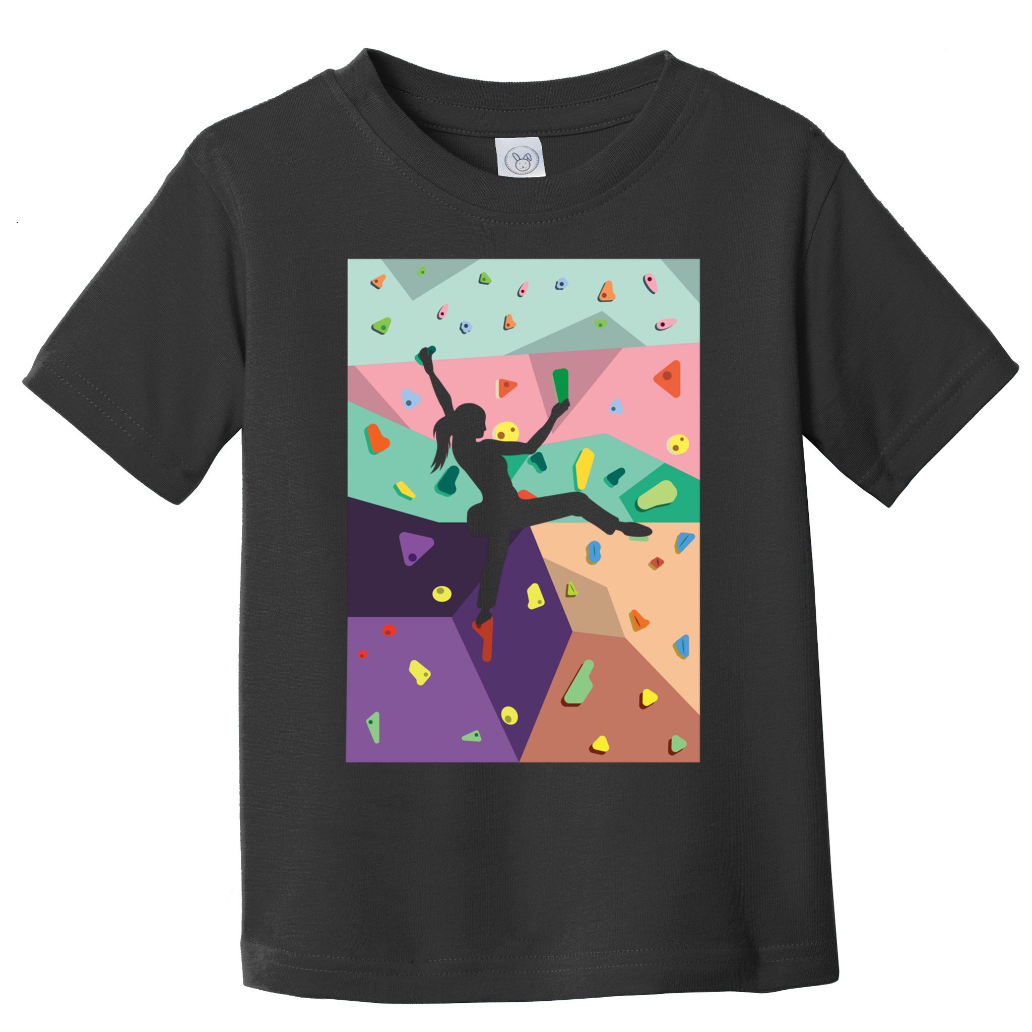 Wall Climbing Indoor Rock Climbers Action Sports Alpinism Gift Toddler T-Shirt