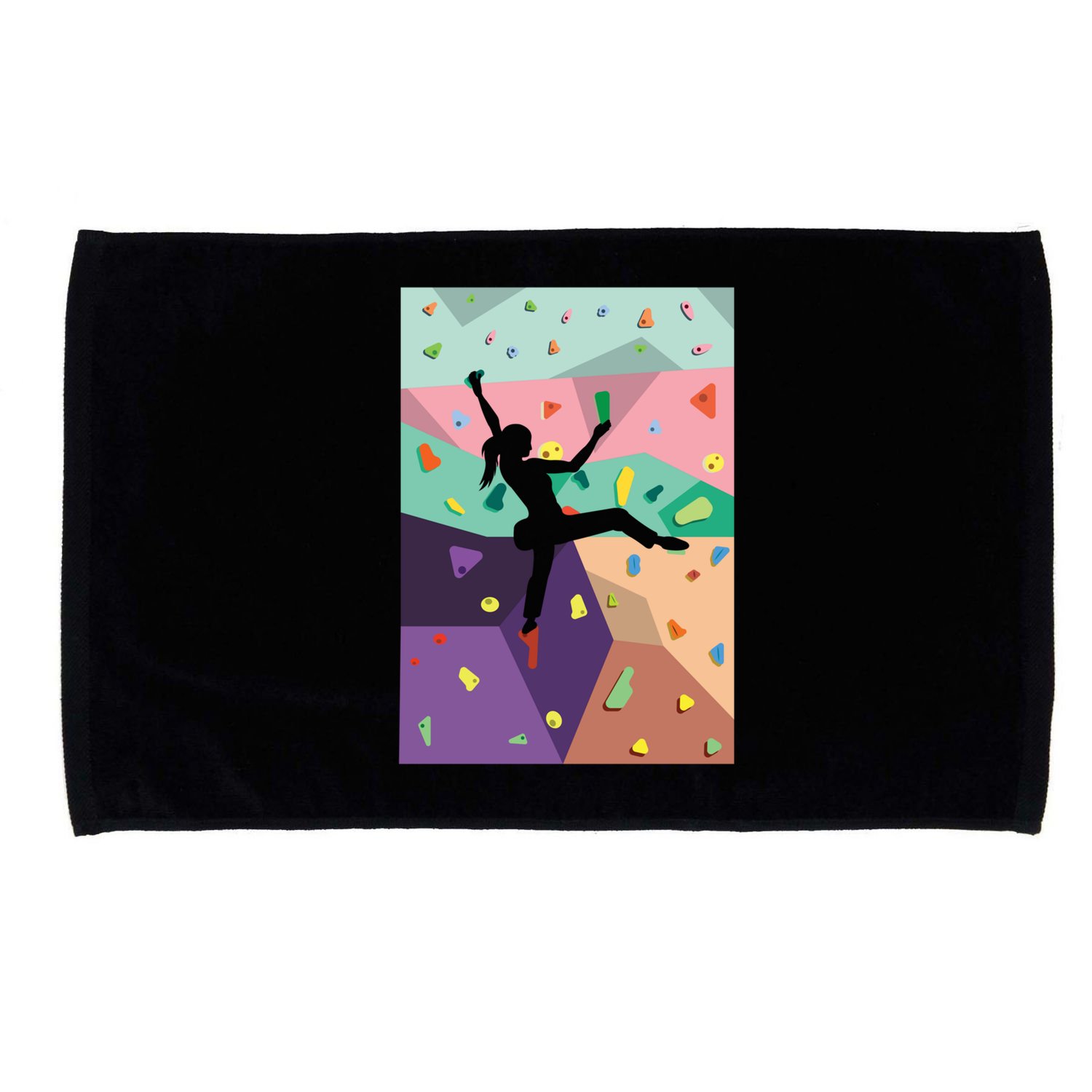 Wall Climbing Indoor Rock Climbers Action Sports Alpinism Gift Microfiber Hand Towel
