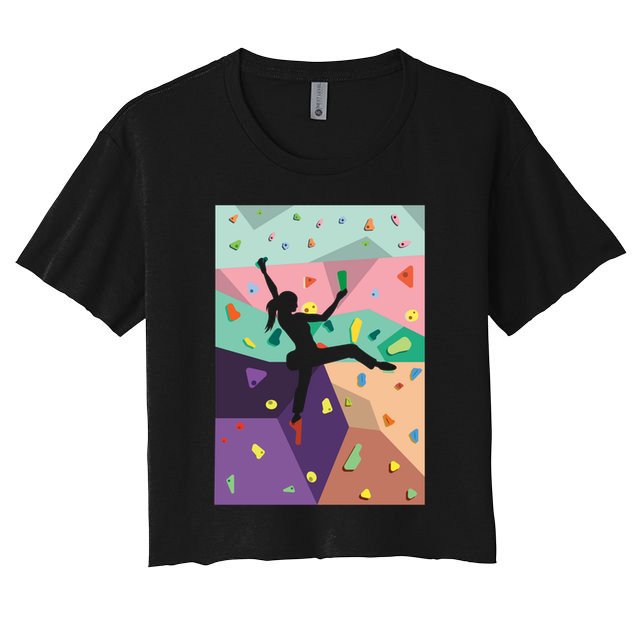 Wall Climbing Indoor Rock Climbers Action Sports Alpinism Gift Crop Top