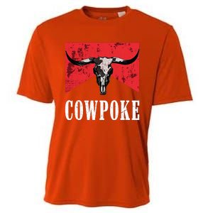 Western Cowpoke IM Just A Cowpoke In The Big Rodeo Retro Cooling Performance Crew T-Shirt