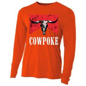 Western Cowpoke IM Just A Cowpoke In The Big Rodeo Retro Cooling Performance Long Sleeve Crew