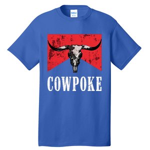 Western Cowpoke IM Just A Cowpoke In The Big Rodeo Retro Tall T-Shirt