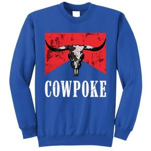 Western Cowpoke IM Just A Cowpoke In The Big Rodeo Retro Tall Sweatshirt