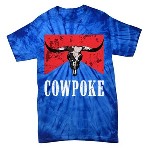 Western Cowpoke IM Just A Cowpoke In The Big Rodeo Retro Tie-Dye T-Shirt