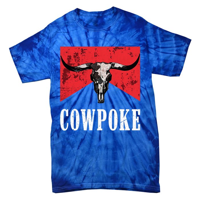 Western Cowpoke IM Just A Cowpoke In The Big Rodeo Retro Tie-Dye T-Shirt