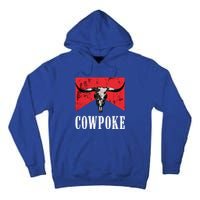 Western Cowpoke IM Just A Cowpoke In The Big Rodeo Retro Tall Hoodie