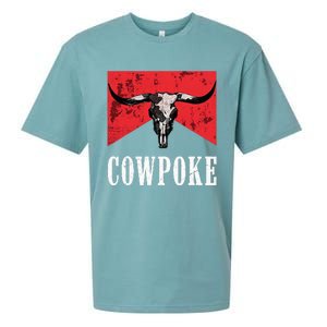 Western Cowpoke IM Just A Cowpoke In The Big Rodeo Retro Sueded Cloud Jersey T-Shirt