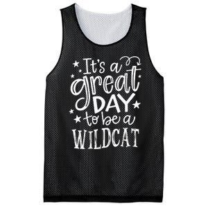 Wild Cat Its Great Day To Be A Wild Cat School Animal Lover Mesh Reversible Basketball Jersey Tank