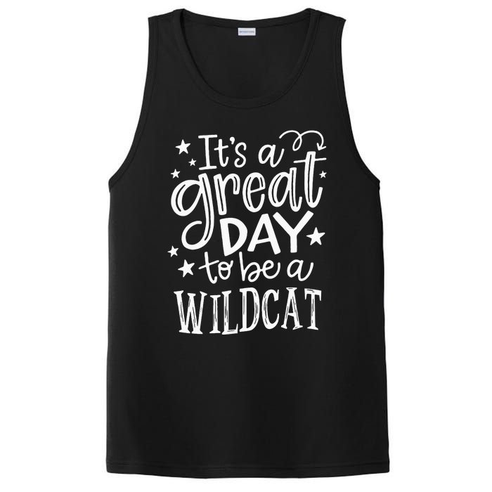 Wild Cat Its Great Day To Be A Wild Cat School Animal Lover PosiCharge Competitor Tank