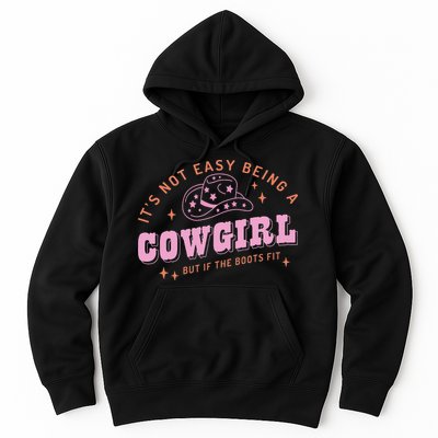 Western Country It's Not Easy Being A Cow Floral Hat Hoodie