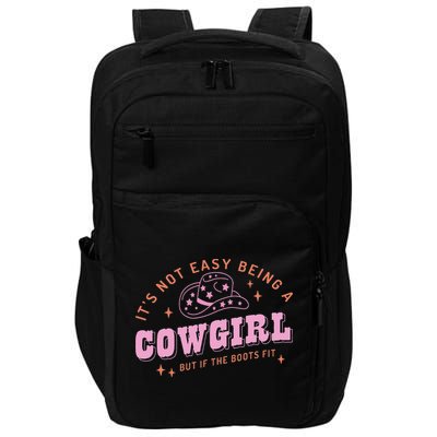 Western Country It's Not Easy Being A Cow Floral Hat Impact Tech Backpack