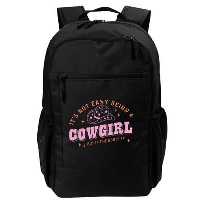Western Country It's Not Easy Being A Cow Floral Hat Backpack
