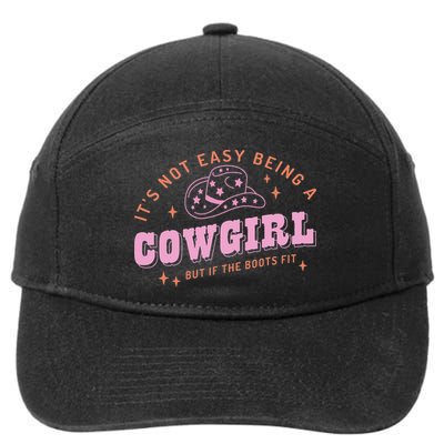 Western Country It's Not Easy Being A Cow Floral Hat 7-Panel Snapback Hat