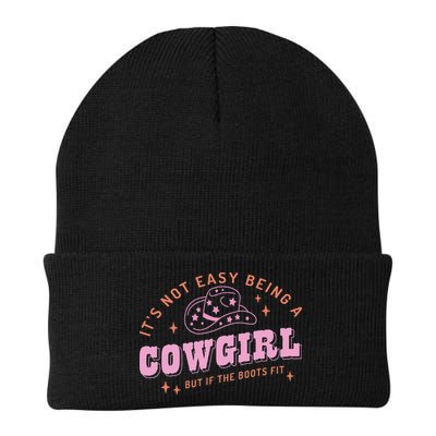 Western Country It's Not Easy Being A Cow Floral Hat Beanie